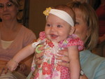Madison and Grandma Newsome at the wedding luncheon