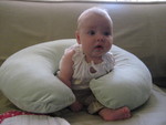 Madison practicing sitting up