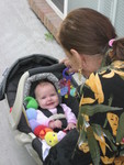 Madison with Grandma Delacruz at the 4 plex
