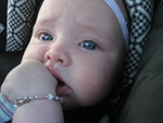 No suckin the thumb - just chewing
