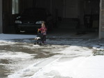 Madison playing in the May 1st snow