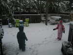 Playing in the snow in May!