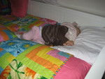 Madison wanted to take a nap on Chelsea's "princess bed" so bad - so I let her