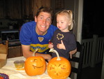 Carving Pumpkins with Daddy
