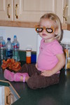 Madison playing dressups
