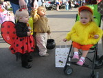 Ducky Madison and Lady bug friend Emery going trunk or treating