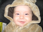 Happy baby bear