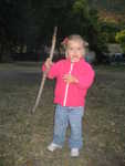 Madison found a hiking stick