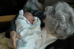 Madison with Great Grandma Newsome