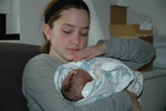 Auntie Chelsea with Baby Madi